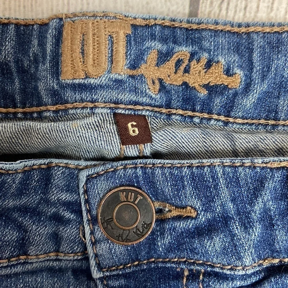 Kut from the Kloth Mid Rise Denim Bermuda Shorts